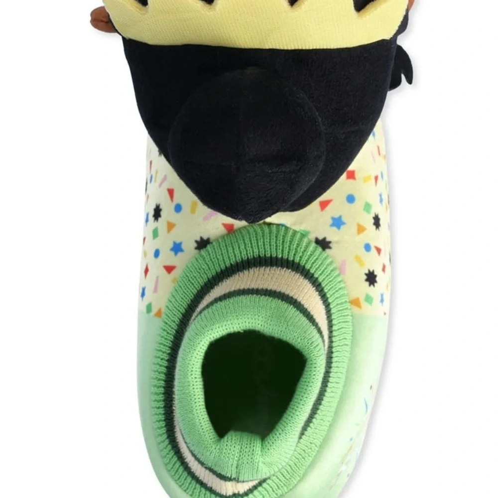 Disney Tiana Plush Slipper for Kids - Green and Yellow